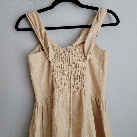 Reformation Barrington Linen Dress in Paz Stripe size 4 NWT - Picture 7 of 10